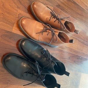 Cole Haan Zerogrand Leather Chukka Boots Black Men’s 7